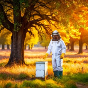 A beekeeper keeping bees for agricultural exemption